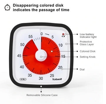 Visual Timer 60min - classroom school for children Black 150 - Image 9