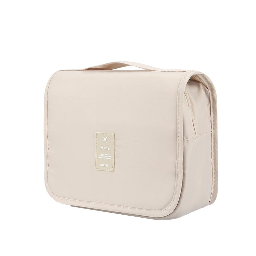 Hanging Toiletry Bag for Women Travel Toiletry Bags with Hook Beige - Image 7