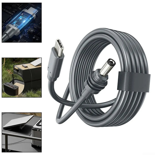 Power Cable compatible with Starlink Mini, Waterproof DC Male to USB-C (2 m) 2M - Image 2