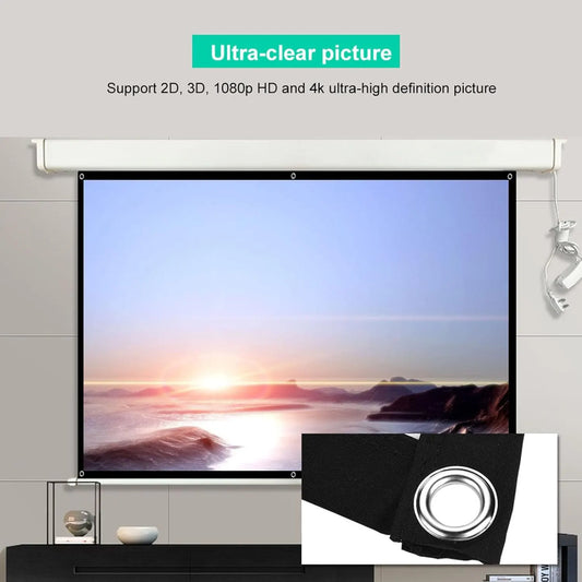 60 Inch 84 Inch 100 Inch Projector Screen 16:9 Foldable Portable Projection Screen Movie Projector Screen for Home Theater Outdoor Indoor (100 Inch) 100 Inch - Image 3