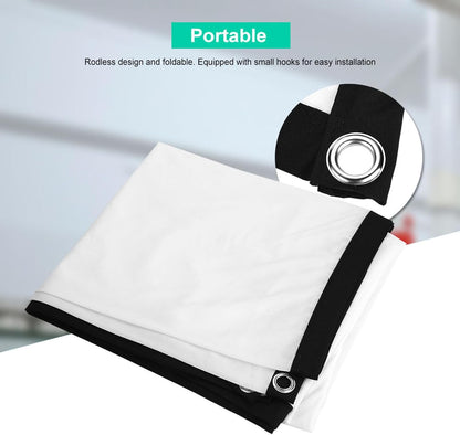 60 Inch 84 Inch 100 Inch Projector Screen 16:9 Foldable Portable Projection Screen Movie Projector Screen for Home Theater Outdoor Indoor (100 Inch) 100 Inch - Image 4
