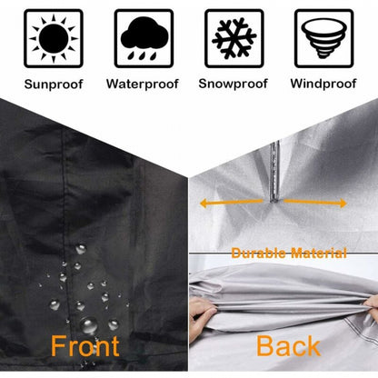 122 x 46 cm Round fireplace cover, drawstring for water - Image 4