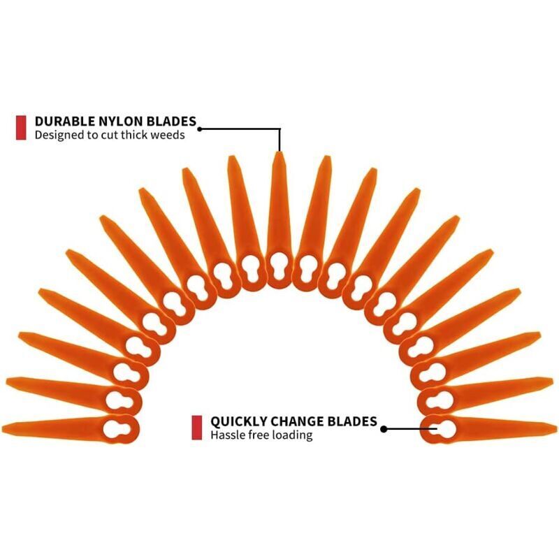 Pack of 100 Compatible Blades for Stihl PolyCut 2-2 PolyCut 3-2, FSA 45 FSA 57 FSE 52, Plastic Blades for Stihl Cordless Trimmer..DEBUNS - Image 4