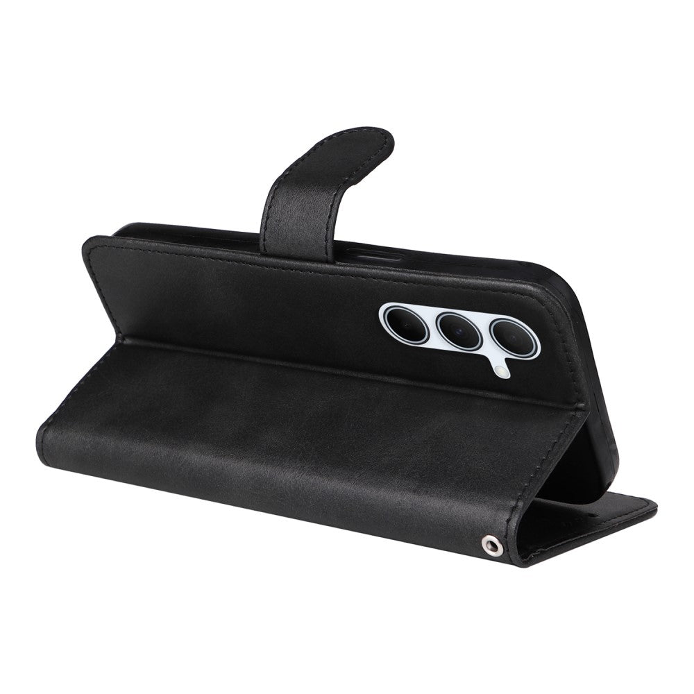 PU Leather Wallet Case Compatible with Samsung A56 5G - More Colors Available Black Black - Image 5