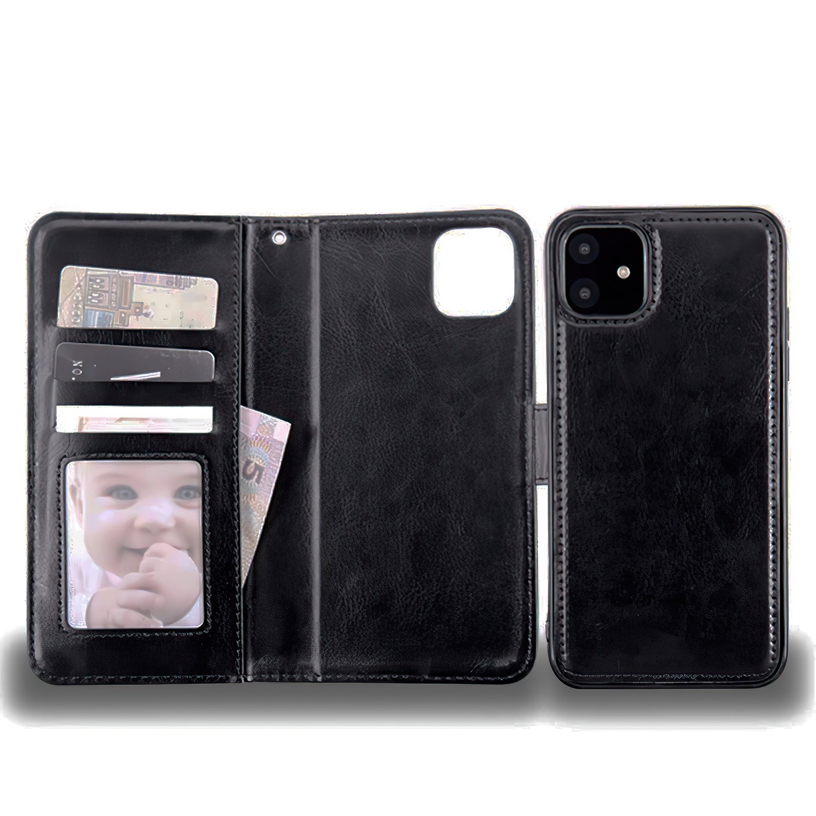 iPhone 12 - Leather Case / Protection Pink - Image 3
