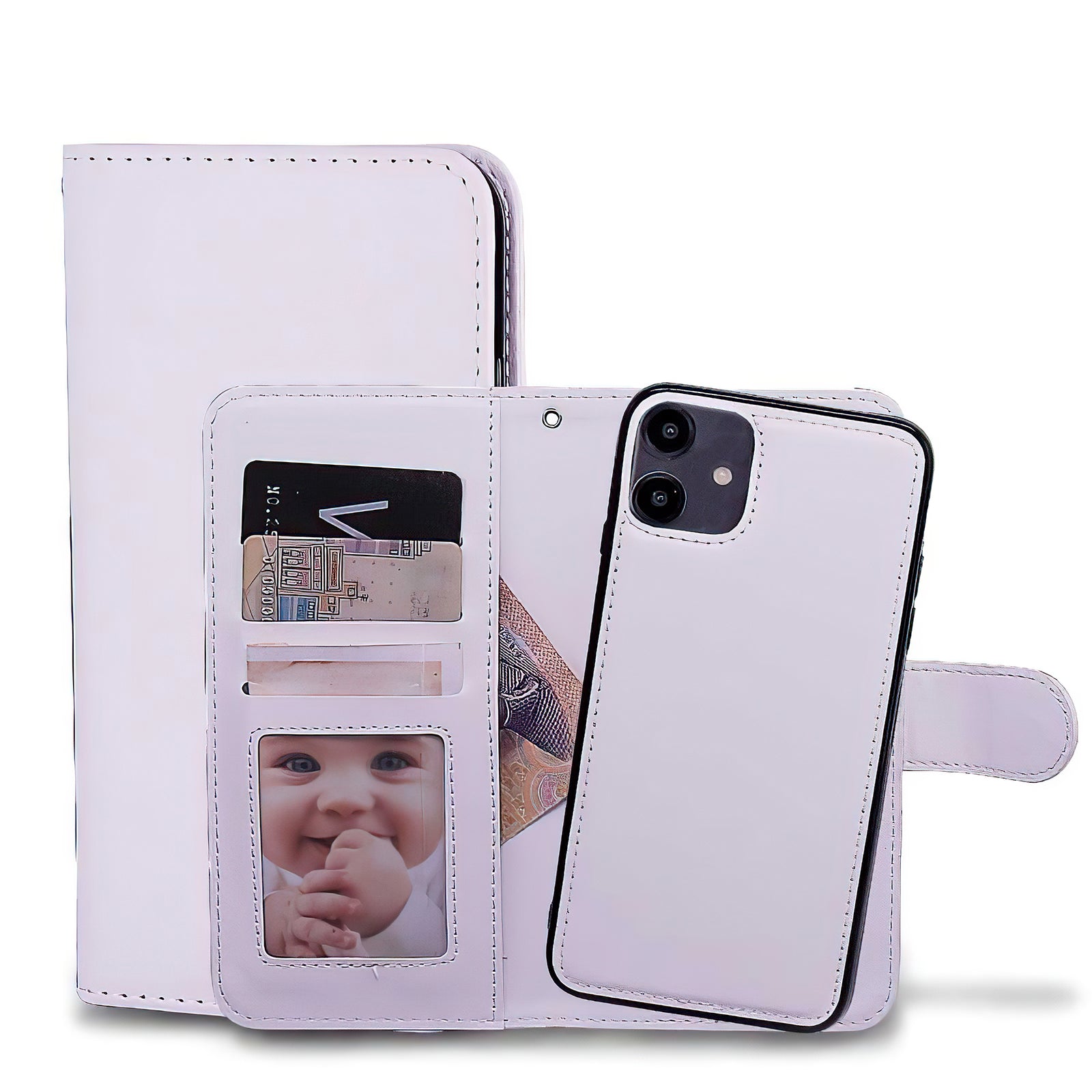 iPhone 12 - Leather Case / Protection Pink - Image 7