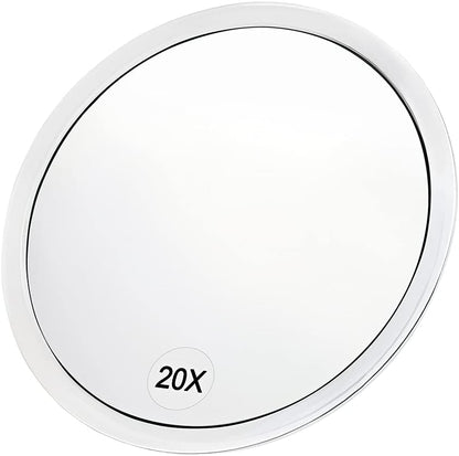 20x Magnifying Mirror with Suction Cups (16.2 cm Round) - Perfect - Image 4