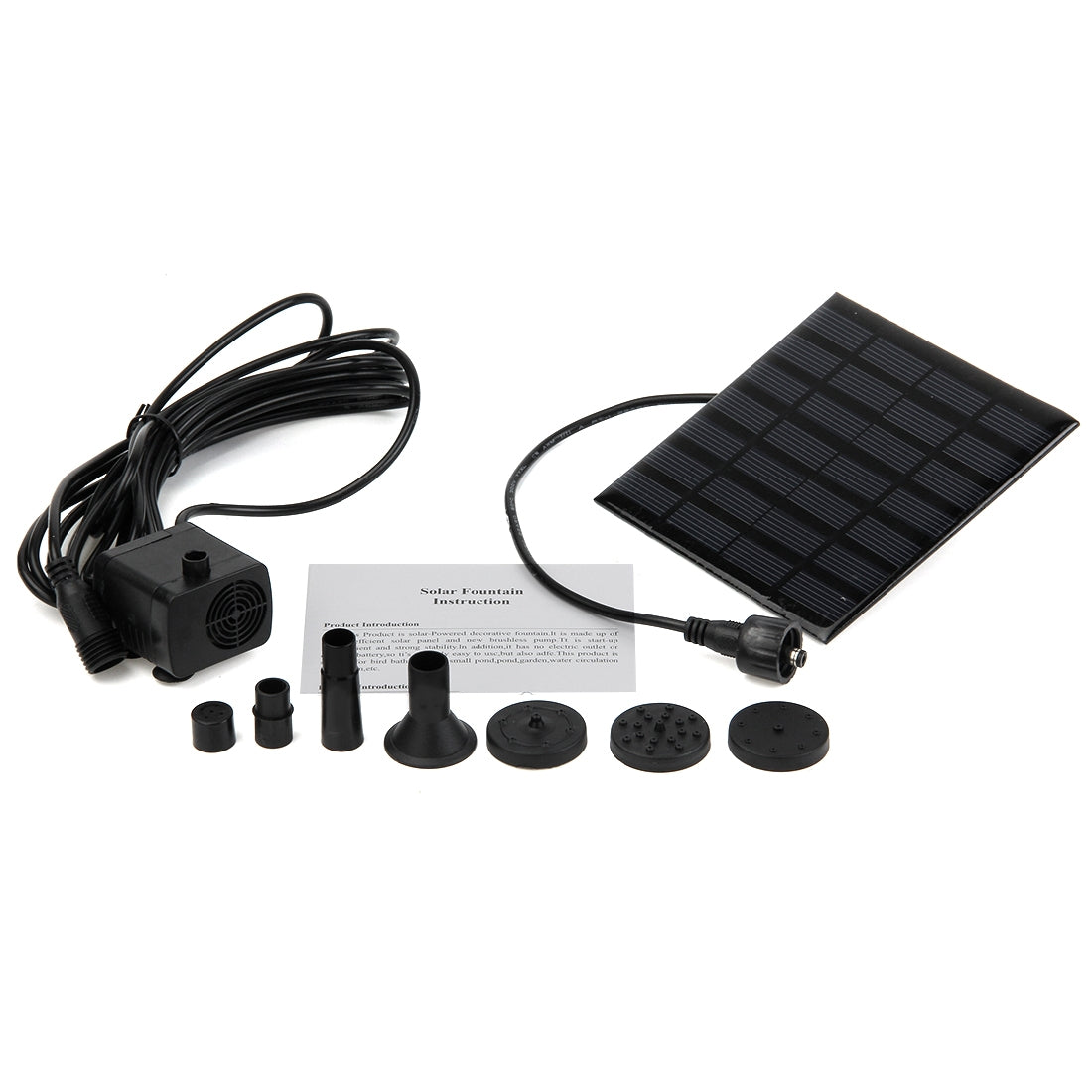 Solar-powered water pump with fountain function – 16 cm panel - Image 4