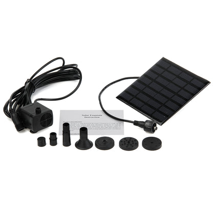 Solar-powered water pump with fountain function – 16 cm panel - Image 4