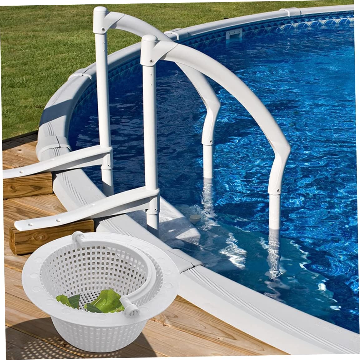 Pool Filter Basket, 15.8 x 7.6 cm pool hole basket with handle safe plastic replacement pool filter basket pool strainer basket for swimming pool With handle - Image 8