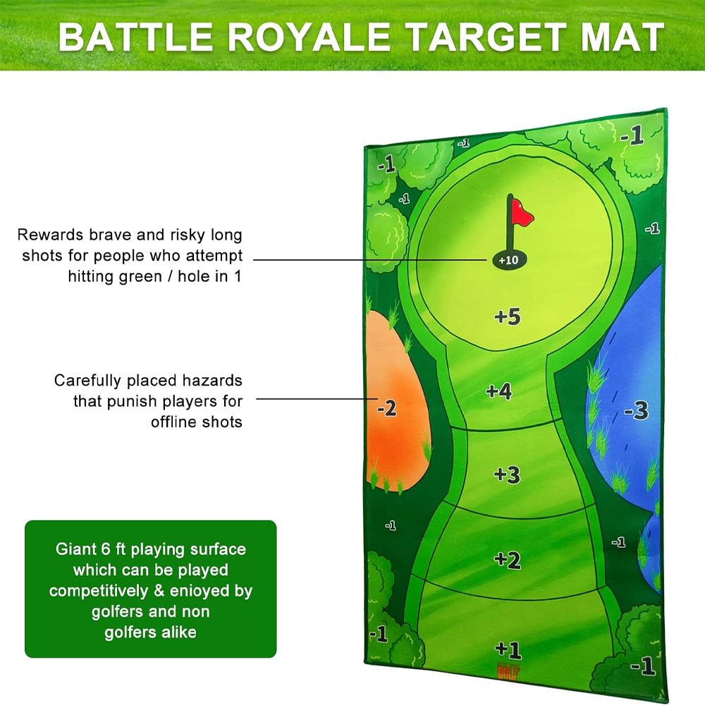 Casual Golf Game Set, 0.8x1.5M Golf Hitting Mat - Image 4