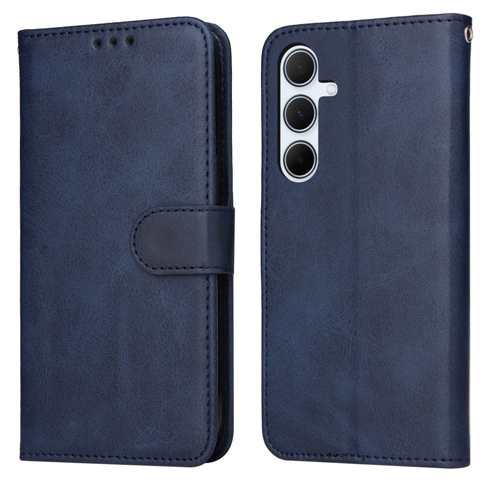 PU Leather Wallet Case Compatible with Samsung A56 5G - More Colors Available Blue Blue - Image 2