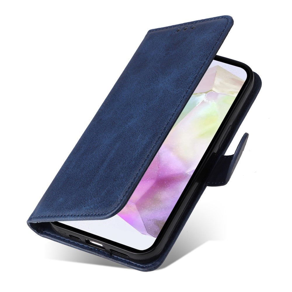 PU Leather Wallet Case Compatible with Samsung A56 5G - More Colors Available Blue Blue - Image 6