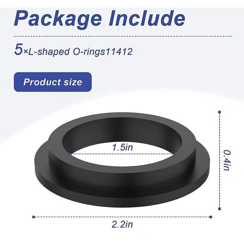 pcs 11412 Pool Filter Pump Washers L-ring Compatible with INTEX Sand Filter Pump Motor..DEBUNS - Image 2