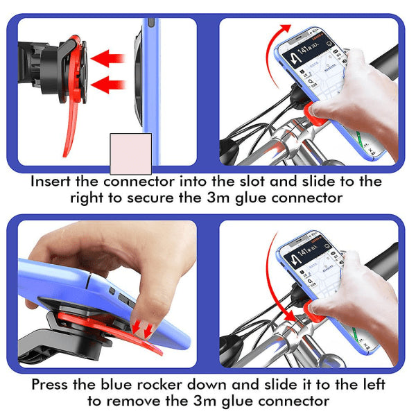 Quad-lock Out Front Bicycle Twist Mountain Cradle Telephone - Image 4