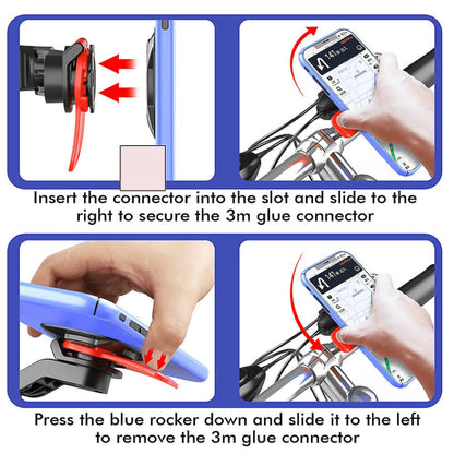 Quad-lock Out Front Bicycle Twist Mountain Cradle Telephone - Image 4