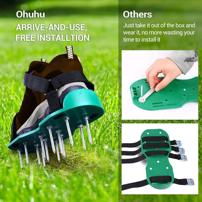 Lawn Aerator Sandals Free Installation, Lawn Spike Shoes Lawn Vertical Cutter Lawn Shoes Garden - Image 5