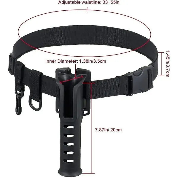 Adjustable Waist Rod Holder Portable Carp Fishing Rod Inserter - Image 3