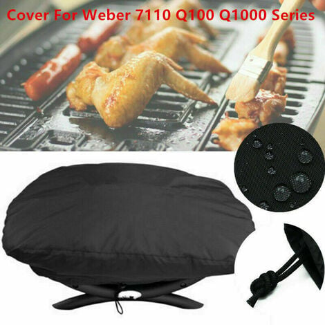Premium grill cover - 210D Oxford fabric, waterproof, for Weber/1000 petrol, 67.1 x 44 x 32 cm - Image 2