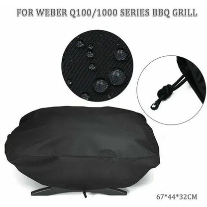 Premium grill cover - 210D Oxford fabric, waterproof, for Weber/1000 petrol, 67.1 x 44 x 32 cm - Image 5