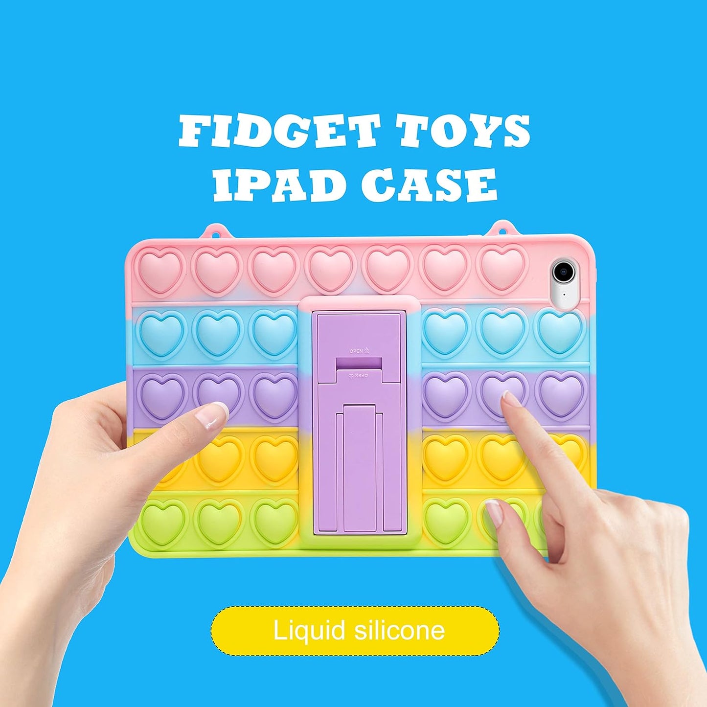 Case for iPad Air 2/iPad 6/ Pro 9.7\" Cartoon Funny Kawaii Cute Silicone Fun Cover Stylish Fashion Unique Design Fidget for Kids Case - Image 3