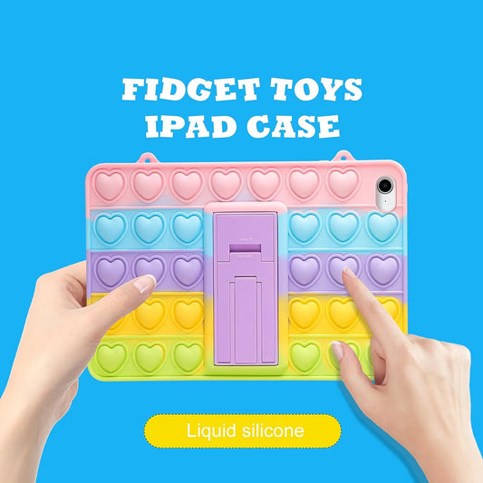 Case for iPad Air 2/iPad 6/ Pro 9.7\" Cartoon Funny Kawaii Cute Silicone Fun Cover Stylish Fashion Unique Design Fidget for Kids Case - Image 3