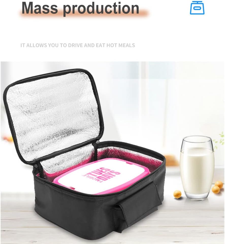 12V cooler bag for car, electric picnic bag lunch bag cooler bag foldable cooler bag for carrying picnic food - 29cmx21cmx11cm - Image 2