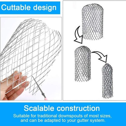 4-pack expandable metal gutter filter screens, leaf strainers, gutter and downspout guards - max - Image 4