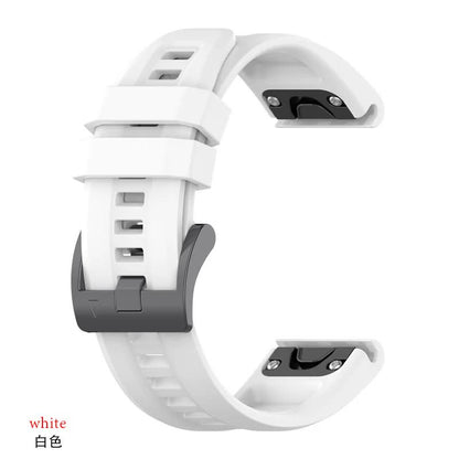 26mm Silicone Strap for Garmin fenix 7X 7 7S 6X 6 Pro 6S 5 5X Plus Smartwatch Bracelet for Garmin Descent mk2i mk3 51mm 12 12 Garmin Fenix 7S