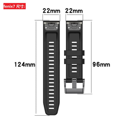 26mm Silicone Strap for Garmin fenix 7X 7 7S 6X 6 Pro 6S 5 5X Plus Smartwatch Bracelet for Garmin Descent mk2i mk3 51mm 12 12 Garmin Fenix 7S - Image 5