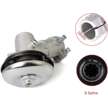 28mm Brushcutter Gearbox, Universal Brushcutter Gearbox for Grass Trimmer/Chainsaw (28mm, 9 Teeth Round) - Image 5