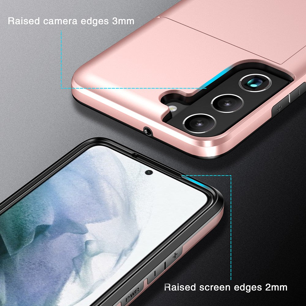 Samsung Galaxy S22 Case Card Slot Rose Gold - Image 4