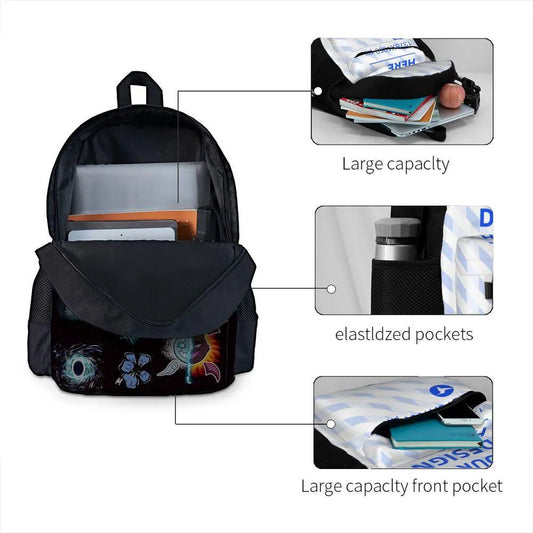 Children's backpack roblox blox fruits primary school bag polyester school bag with large capacity - Image 4