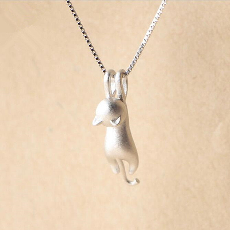 Sterling Silver Cat Necklace for Women and Girls - Cat Jewelry for Women - Cat Accessories for Women - Cat Lovers - Image 4