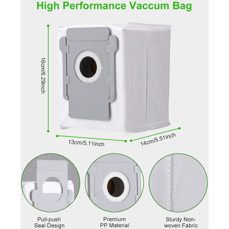 iRobot Roomba i7 i3 i4 i6 j7 i8 S9 E5 E6 E7 Clean Base Vacuum Cleaner Bags, 10-pack - Image 2