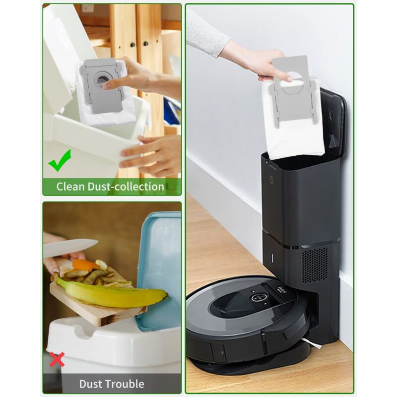 iRobot Roomba i7 i3 i4 i6 j7 i8 S9 E5 E6 E7 Clean Base Vacuum Cleaner Bags, 10-pack - Image 3