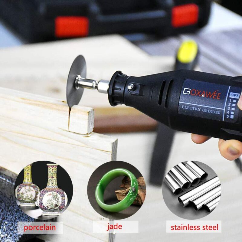 32pcs Mini Diamond Cutting Disc with 4pcs Mandrels Cutting Disc Mini Cutting Discs for Glass/Precious Stone/Wood/Metal/Ceramic-16/20/22/25/30/40/50/60mm - Image 3