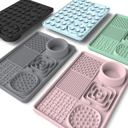 Pet Lick Mat, Food Bowl Pink (Square) - Image 2