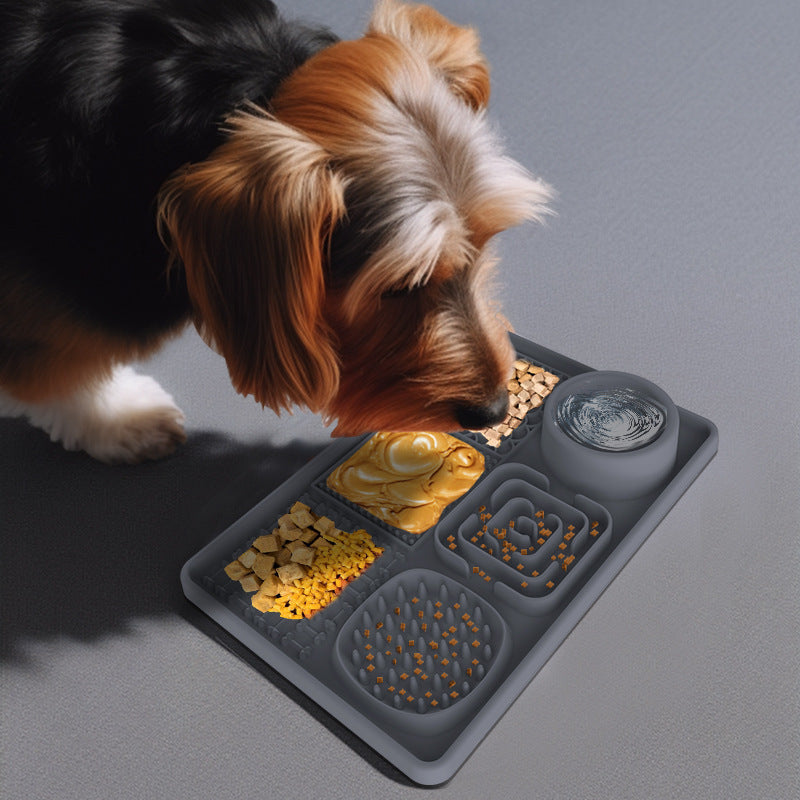 Pet Lick Mat, Food Bowl Pink (Square) - Image 3