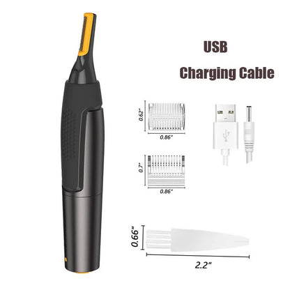 Ultra-thin precision trimmer Electric nose hair trimmer Mini portable ear trimmer for men nose hair shaver Waterproof safe clean USB charging model