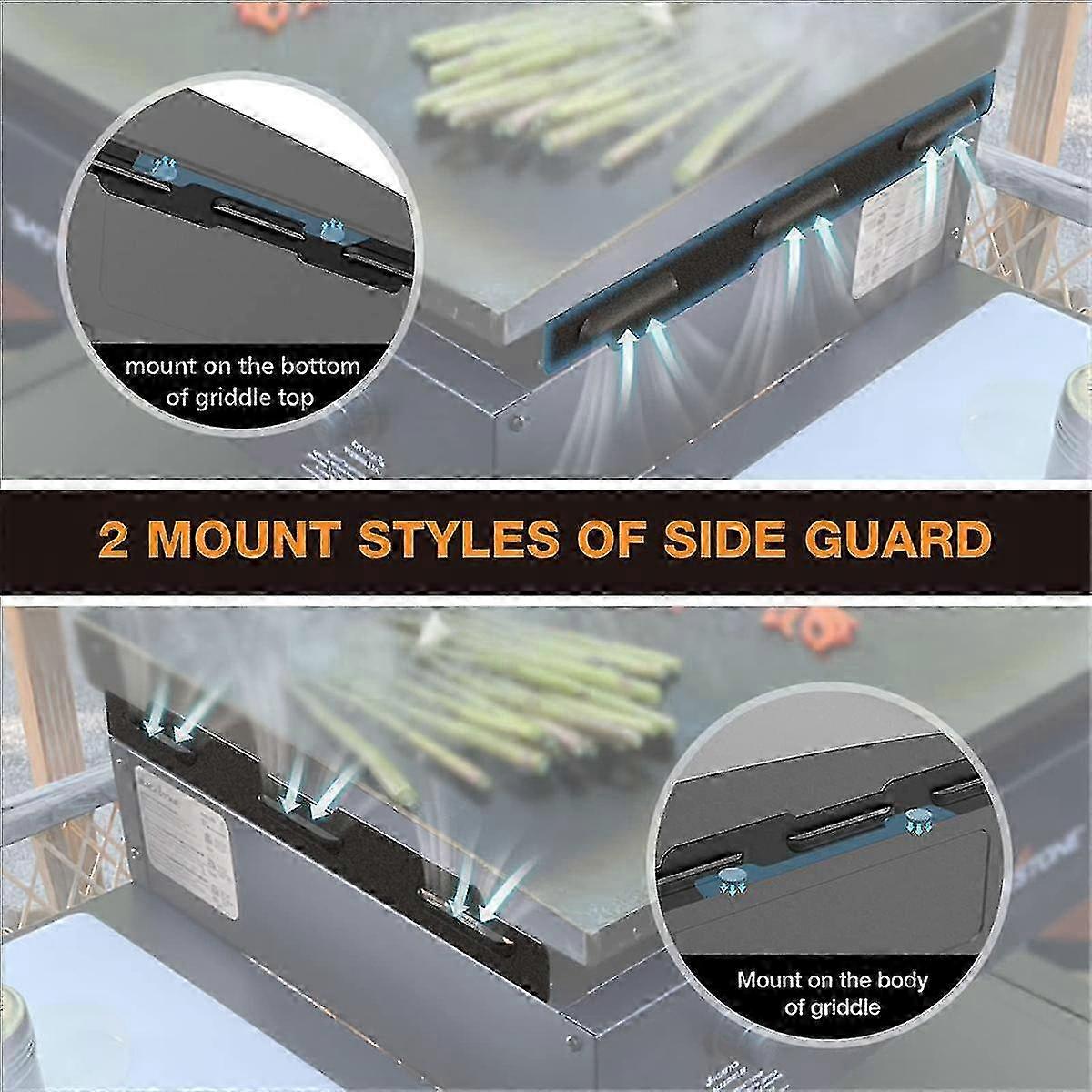 Magnetic Wind Shields for 36-inch Blackstone Grill, Stainless Steel Flame Shield, Grill Accessories - 36 Inch - Image 4