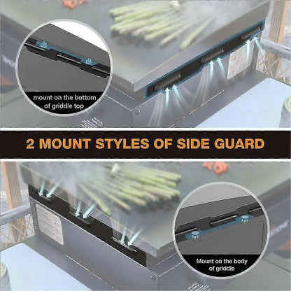 Magnetic Wind Shields for 36-inch Blackstone Grill, Stainless Steel Flame Shield, Grill Accessories - 36 Inch - Image 4