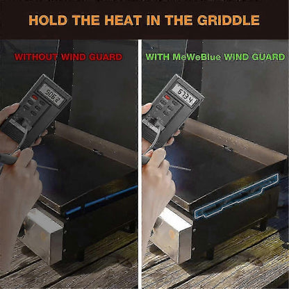 Magnetic Wind Shields for 36-inch Blackstone Grill, Stainless Steel Flame Shield, Grill Accessories - 36 Inch - Image 5
