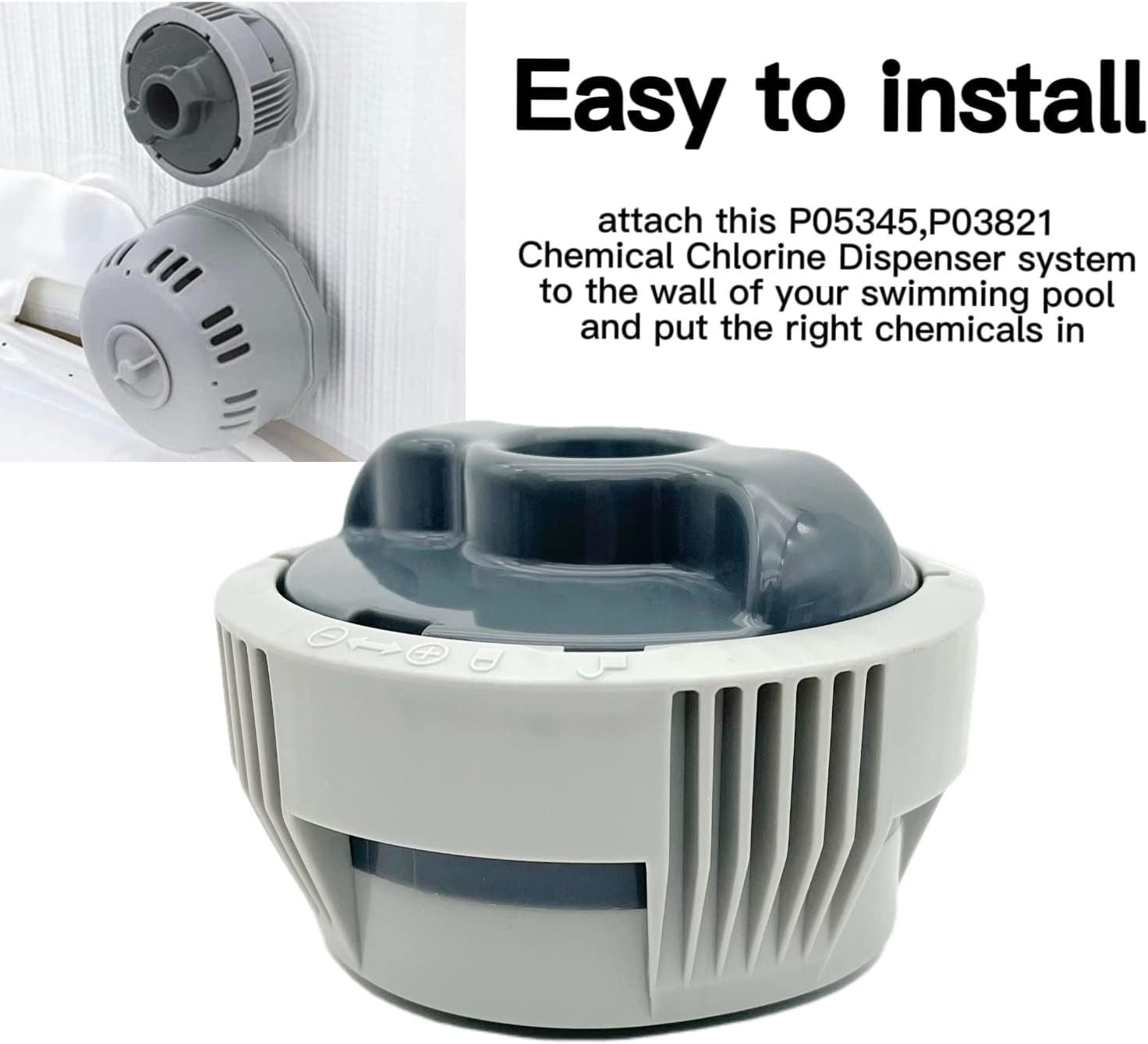 Chlorine Dispenser for Lay-Z-Spa, Pool Chemical Dispenser P05345 - Image 3