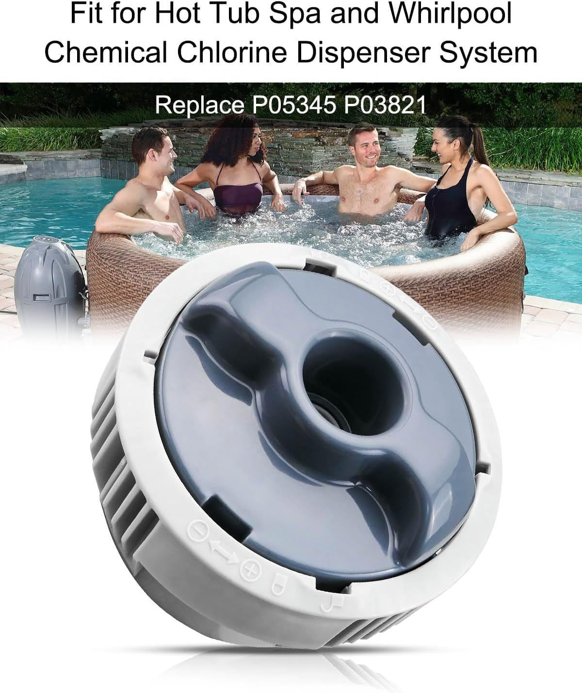 Chlorine Dispenser for Lay-Z-Spa, Pool Chemical Dispenser P05345 - Image 4