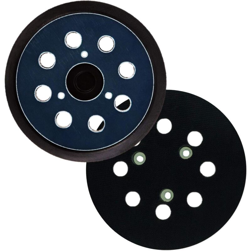 2-pack 125 mm 8-hole sanding discs for random orbital sander, compatible with Makita M9204 BO5030 BO5031 DBO180Z BO8041 DBO180RMJ BO5041 BO5010 BO50111 BO5012. - Image 2