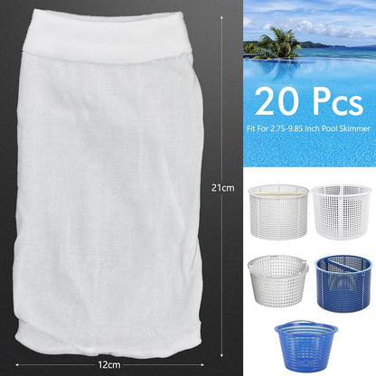 20pcs Pool Skimmer Socks, Pool Filter Socks for Above Ground Pool Skimmer to Catch Leaves, Protect the Pool and Clean It - Image 2