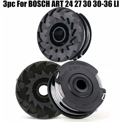 Set of 3 spools for Bosch grass trimmer Art 24 27 30 30-36 Li 18 M 1.65 mm. - Image 4