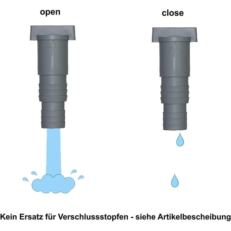 2-pack pool maintenance/shutoff valves with 32mm hose connection, pool shutoff valve, valve double split pool valve - Image 3