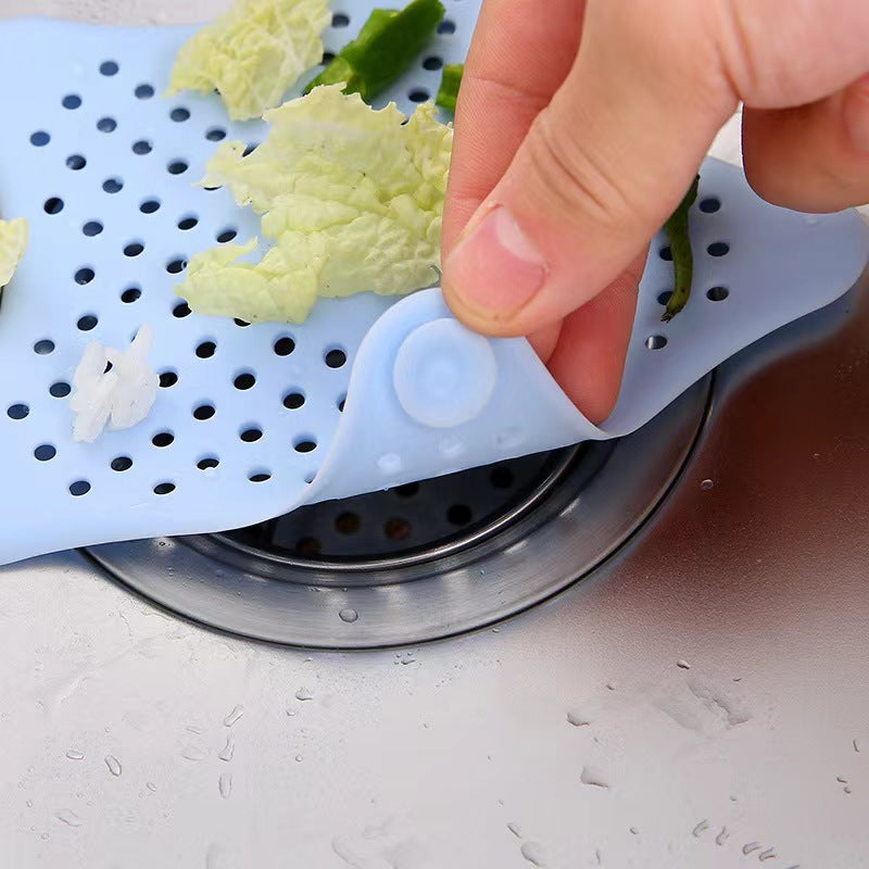 Silicone Drain Cover / Filter for Sink, Bathtub, Shower Green - Image 3